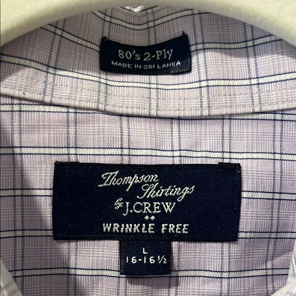 J. Crew Lavender Check Dress Shirt - Picture 2 of 7